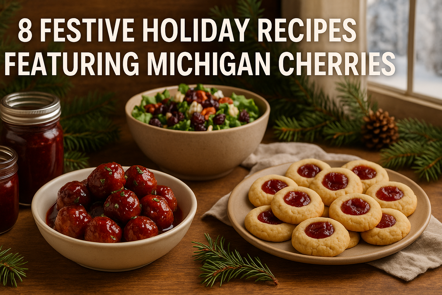 8 Festive Holiday Recipes Featuring Michigan Cherries