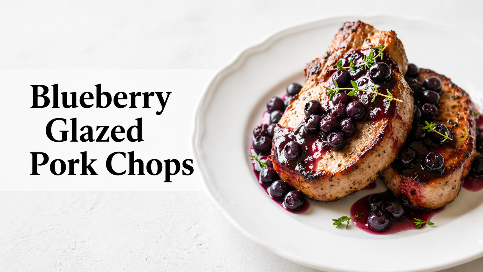 Blueberry Glazed Pork Chops