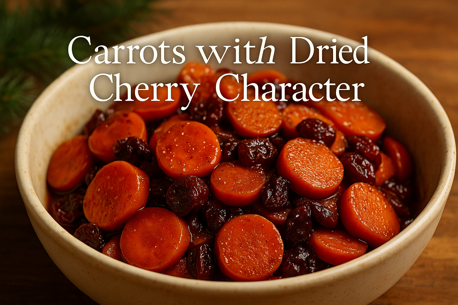 Tart Cherry Recipes - Carrots with Dried Cherry Character
