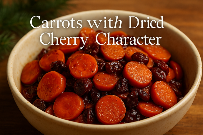 Tart Cherry Recipes - Carrots with Dried Cherry Character