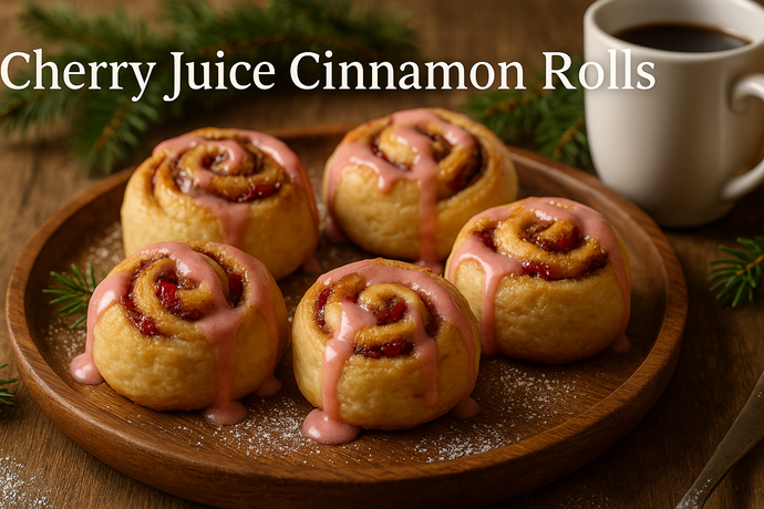 Cherry Juice Cinnamon Rolls