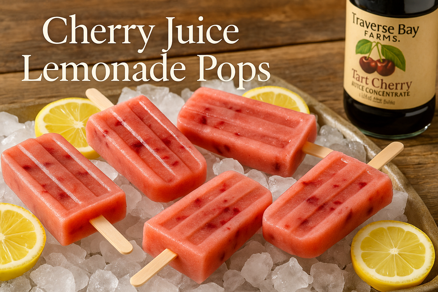 Cherry Juice Lemonade Pops