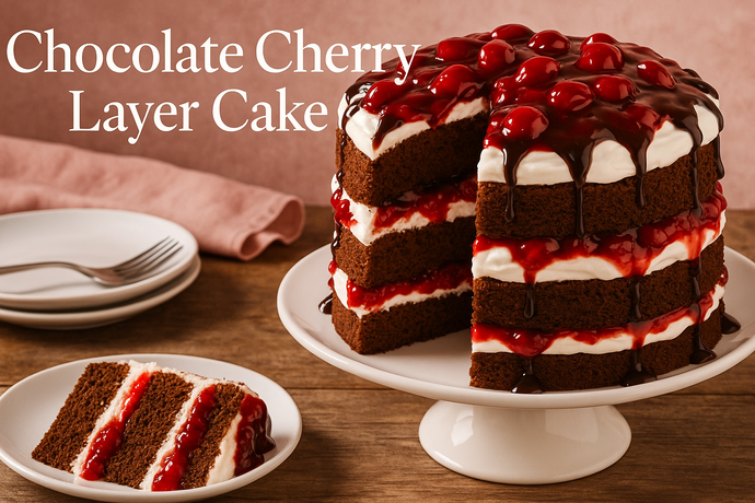 Chocolate Layer Cake with Cherry Juice