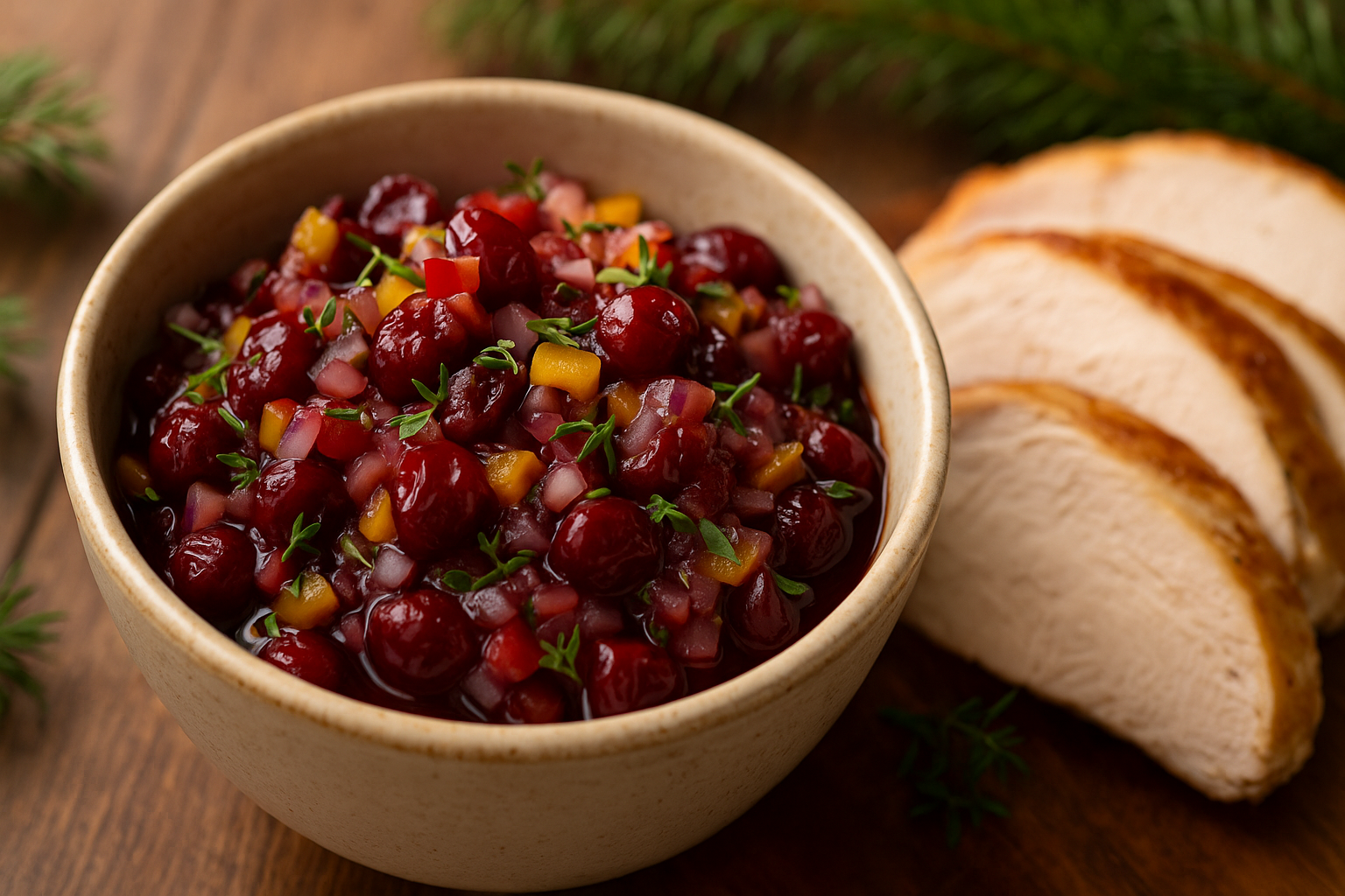 Tart Cherry Recipe - Cherry Juice and Dried Cherry Relish for Turkey