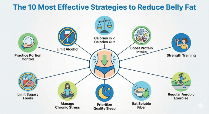 THE 10 MOST EFFECTIVE STRATEGIES TO REDUCE BELLY FAT