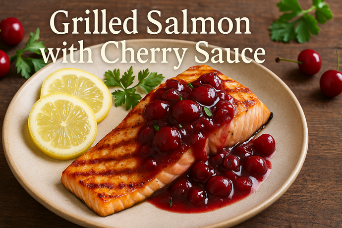 Grilled Salmon Cherry Sauce