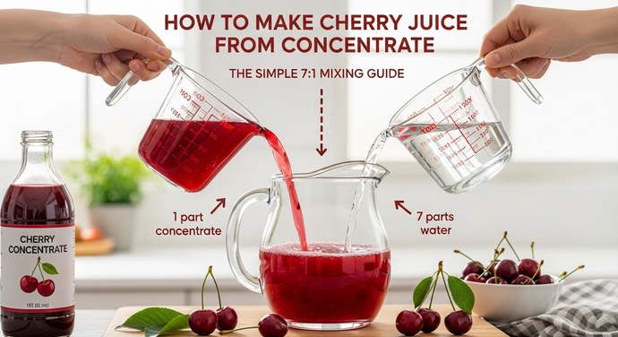 How to Make Cherry Juice from Concentrate: The Simple 7:1 Mixing Guide