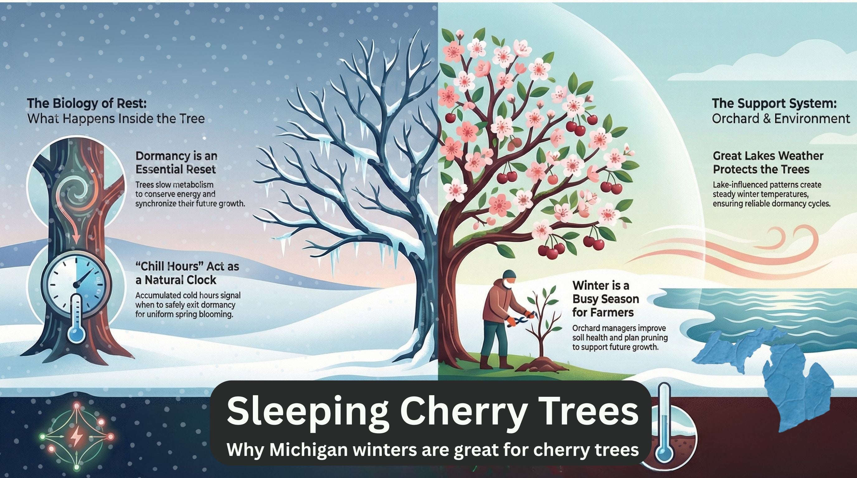 Sleeping Cherry Trees - How Michigan Winters Keeps Cherry Trees Strong