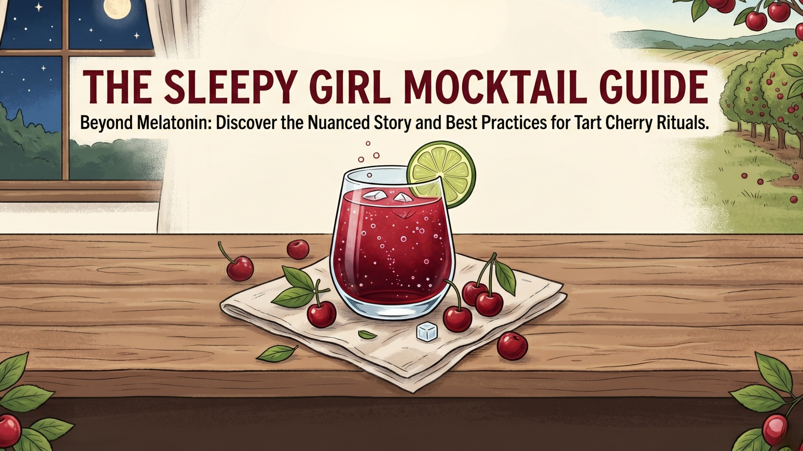 Sleep Girl Mocktail Cherry Juice Traverse Bay Farms
