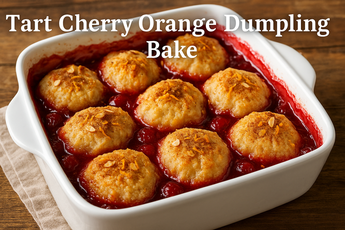 Tart Cherry Orange Dumpling Bake