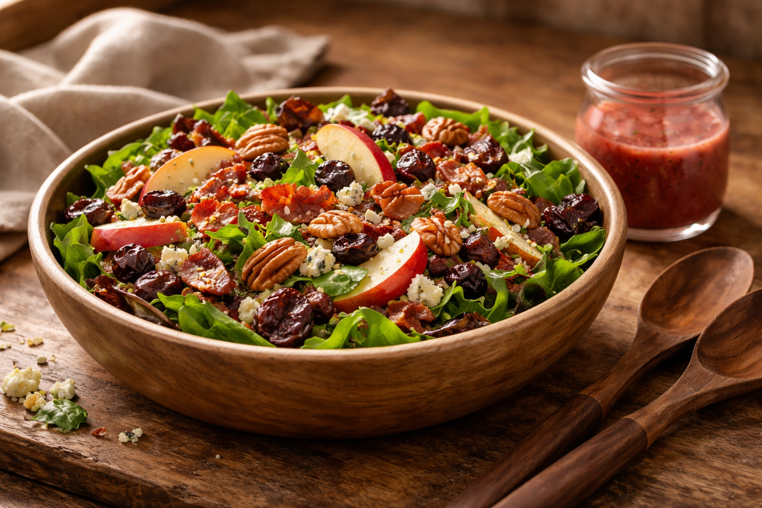 Apple Bacon Blue Salad