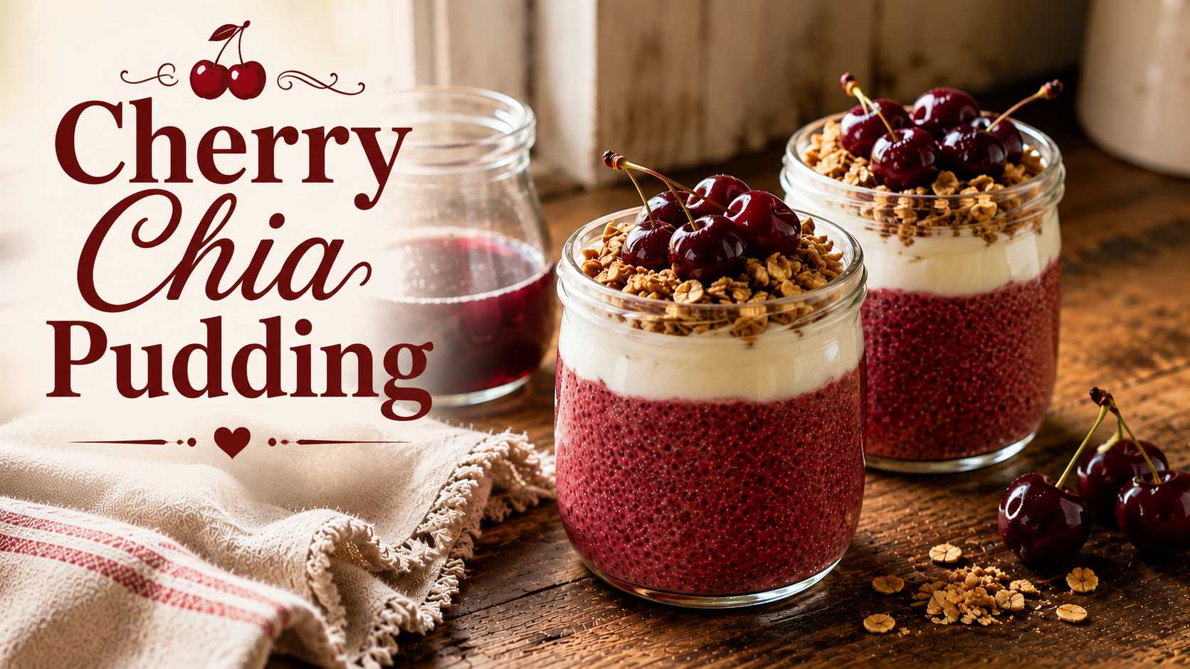 Overnight Cherry Chia Pudding