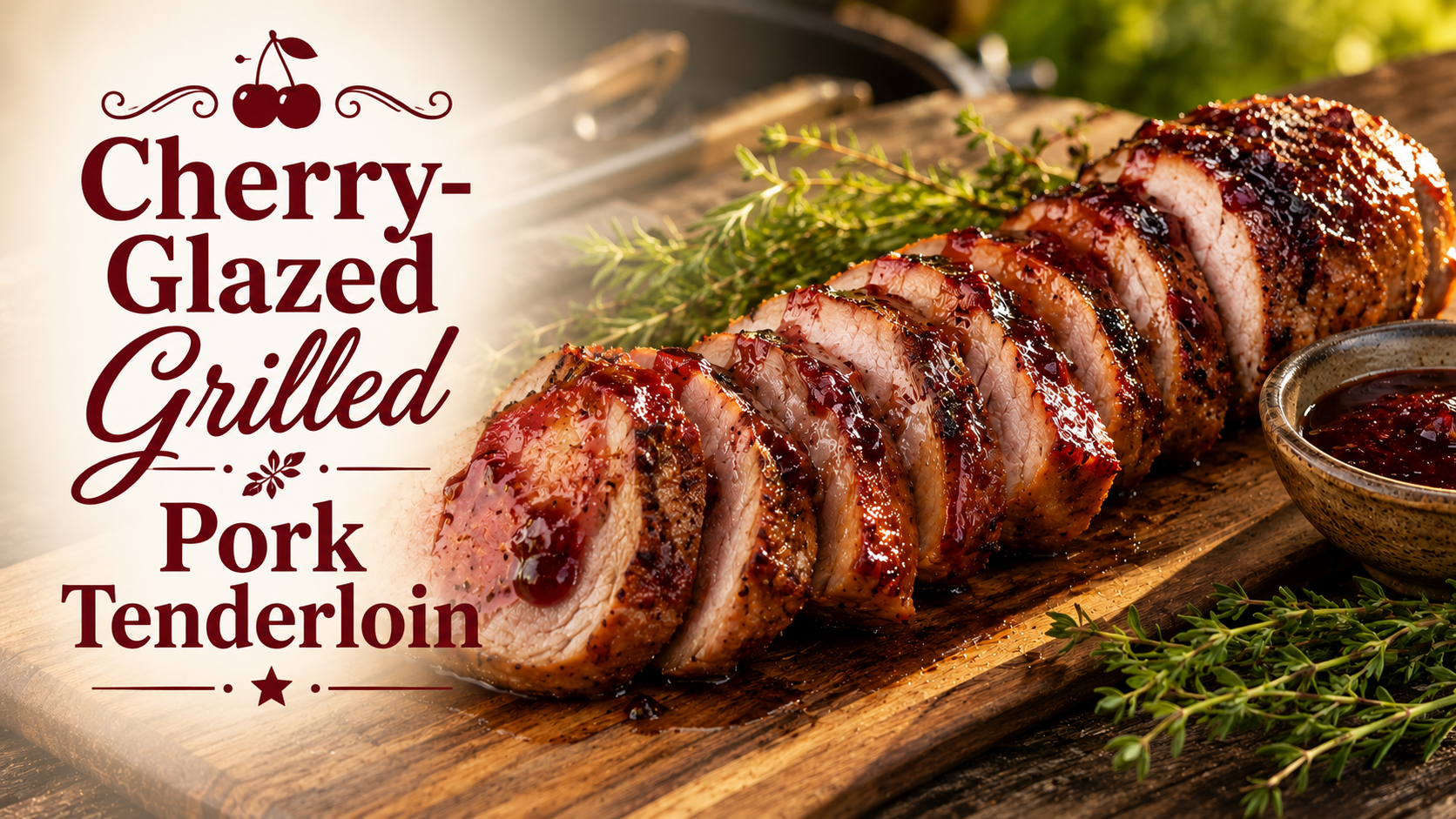 Cherry-Glazed Grilled Pork Tenderloin