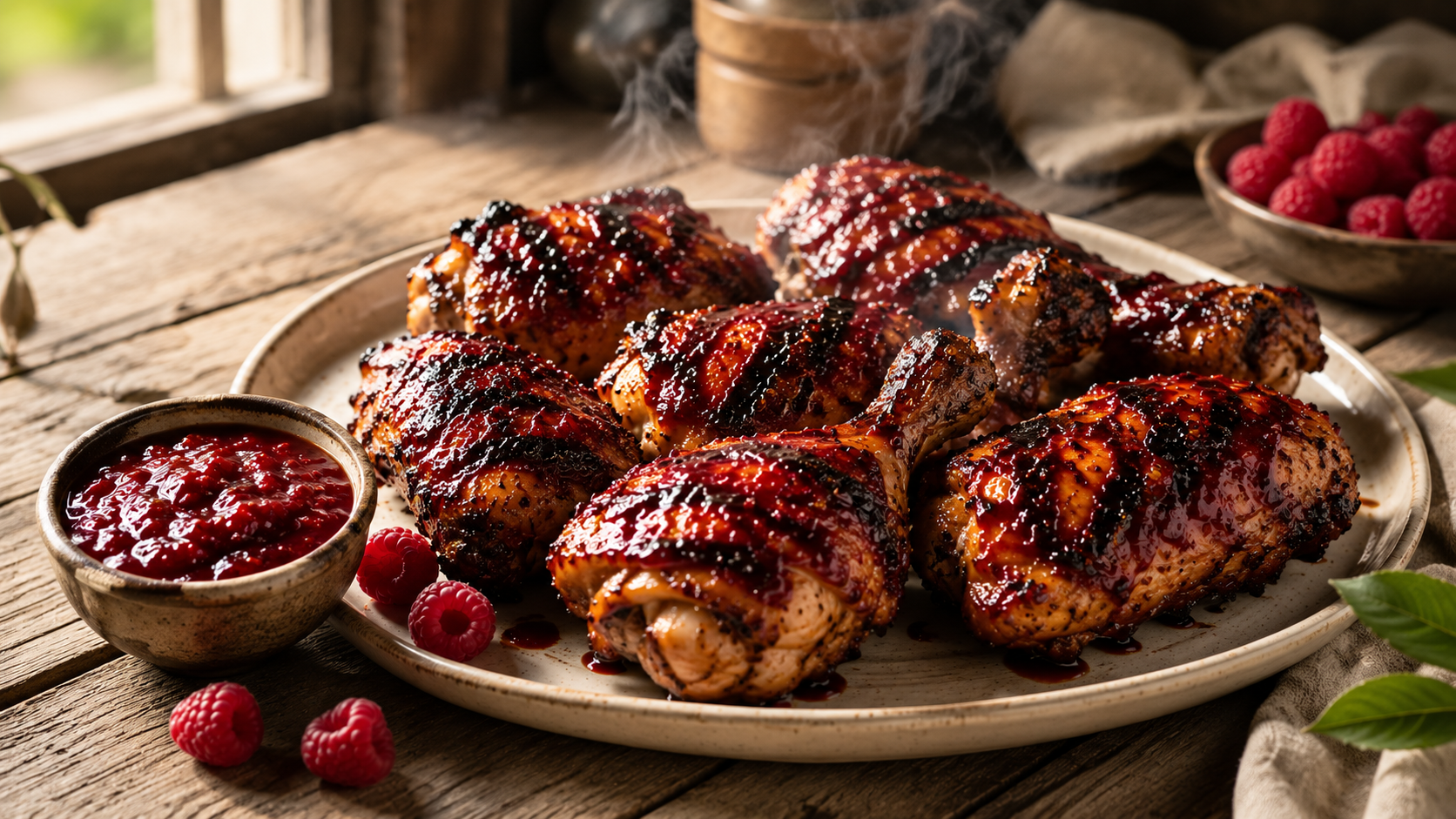Raspberry Smoky Grilled Chicken: A Sweet, Smoky Summer Cookout Favorite