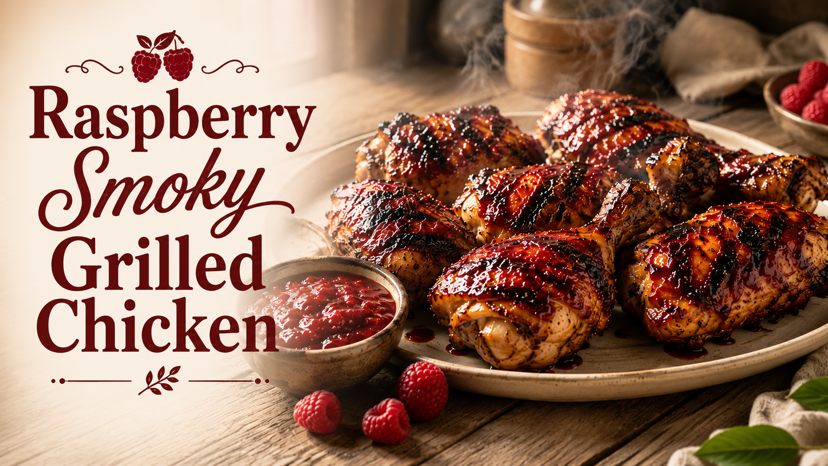 Raspberry Smoky Grilled Chicken: A Sweet, Smoky Summer Cookout Favorite