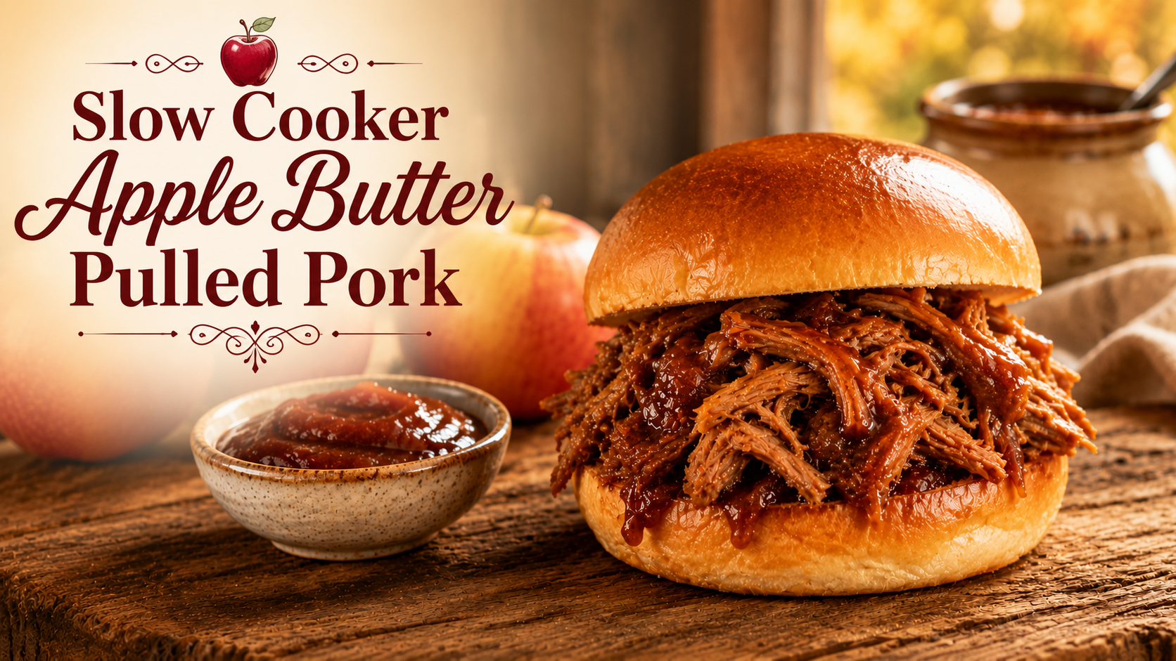 Slow Cooker Apple Butter Pulled Pork: An Easy, Cozy Fall Dinner