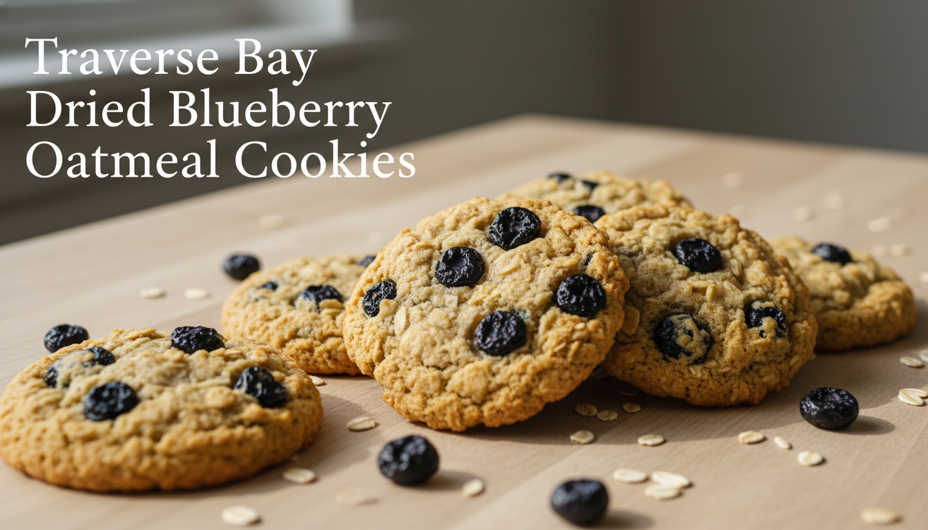 Dried Blueberry Oatmeal Cookies