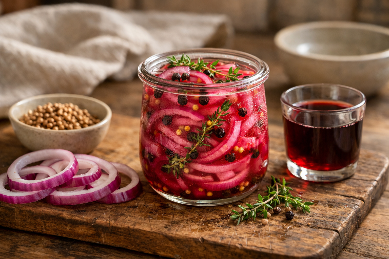 Tart Cherry Pickled Red Onions