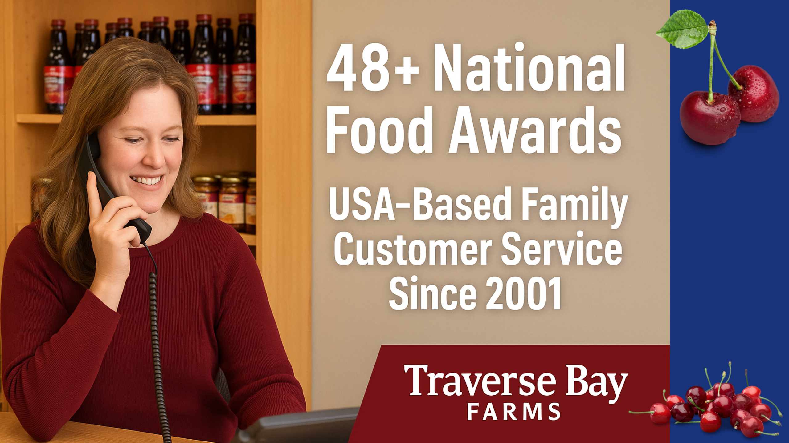 Why Traverse Bay Farms’ USA-Based Customer Service & 48+ Food Awards Build Trust Since 2001