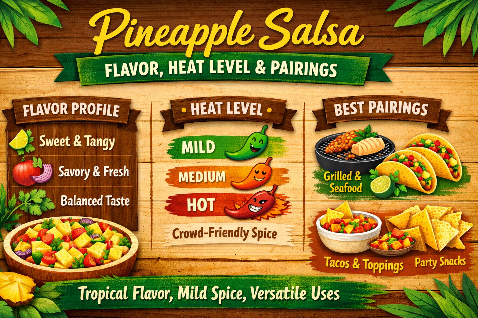 Pineapple Salsa: Flavor, Heat Level, Pairings, and What to Look For