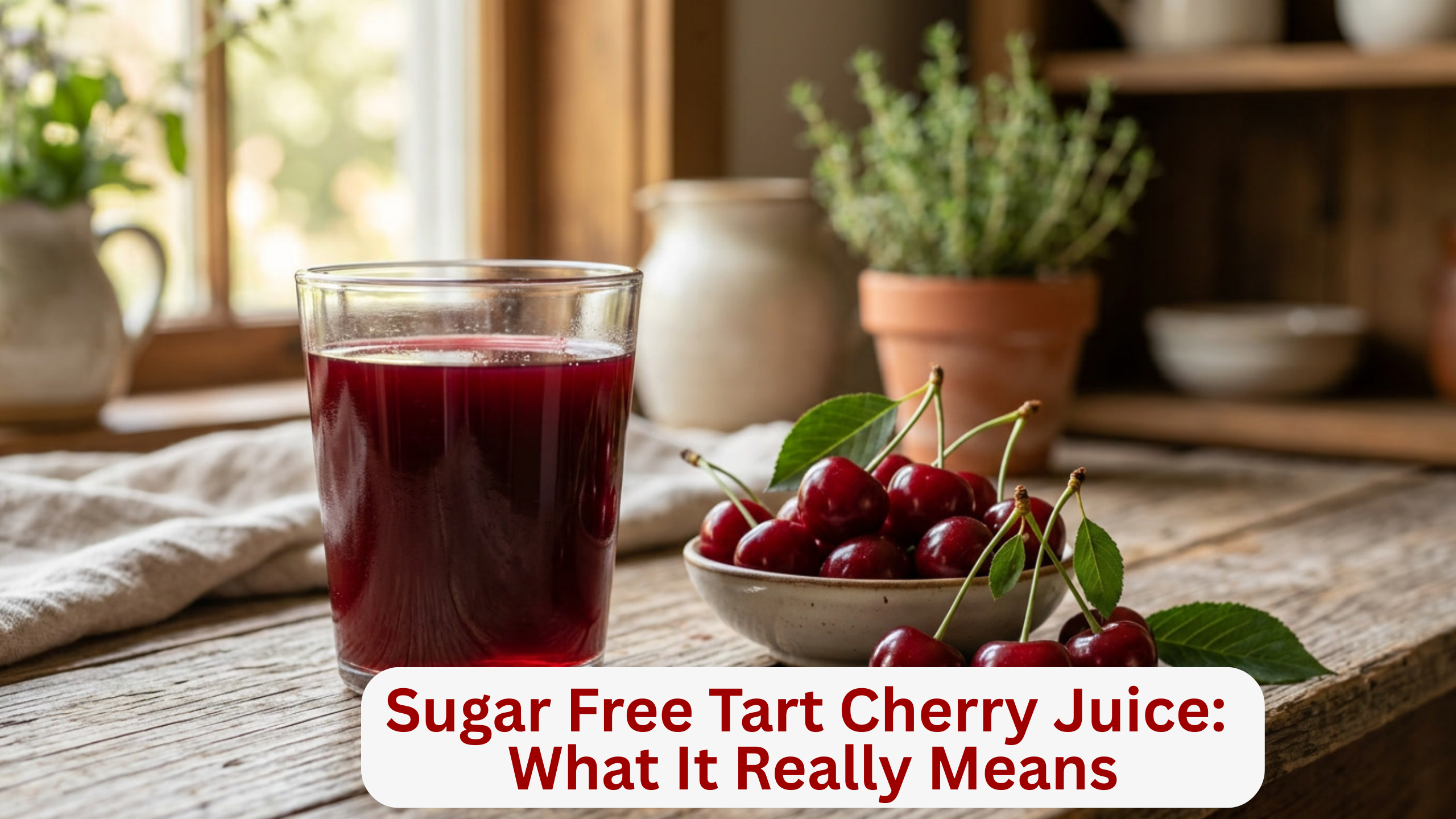 Sugar Free Tart Cherry Juice: What It Really Means