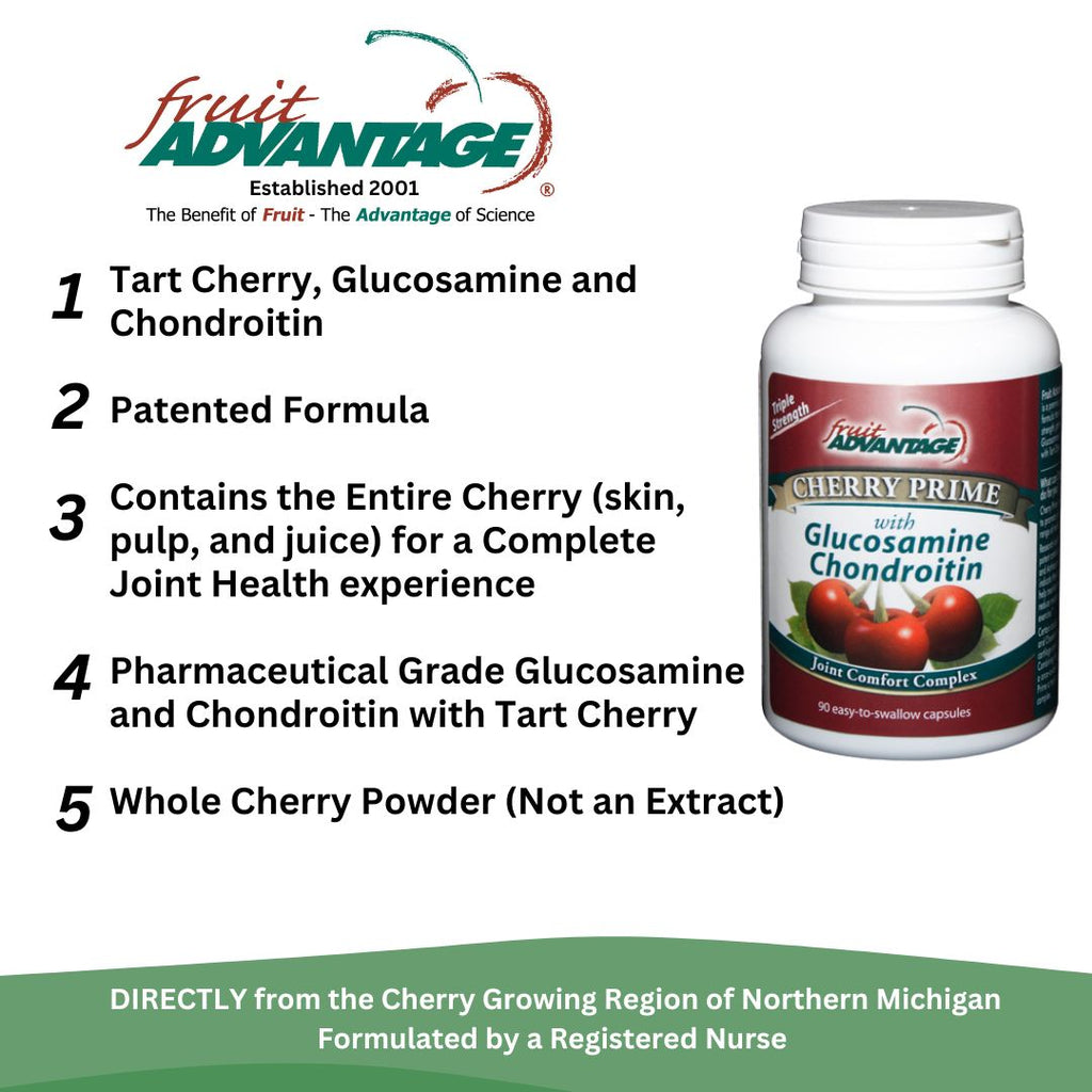 Fruit Advantage Cherry Prime - Tart Cherry, Glucosamine & Chondroitin - Traverse Bay Farms