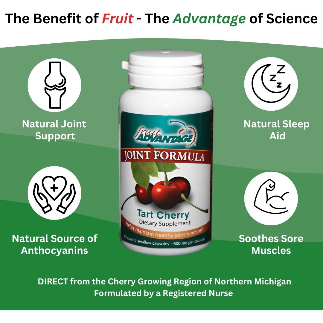 Fruit Advantage Tart Cherry Capsules Joint Formula - 60 count - Traverse Bay Farms