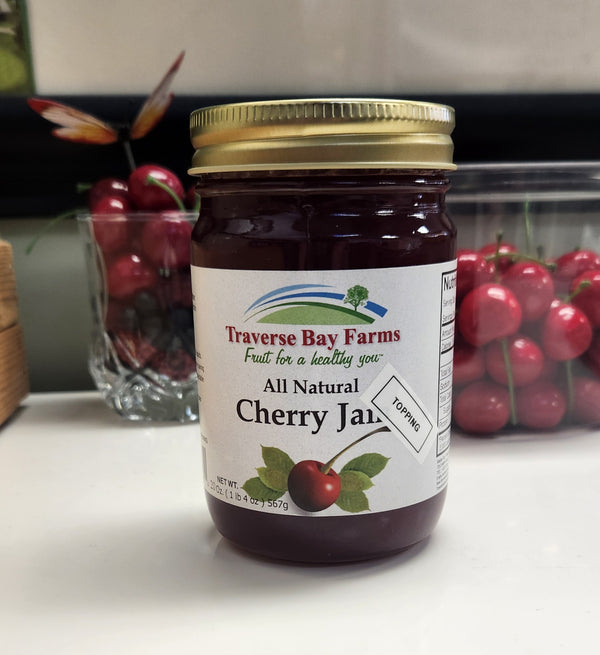 Cherry Jam TOPPING - 15 oz. - Traverse Bay Farms