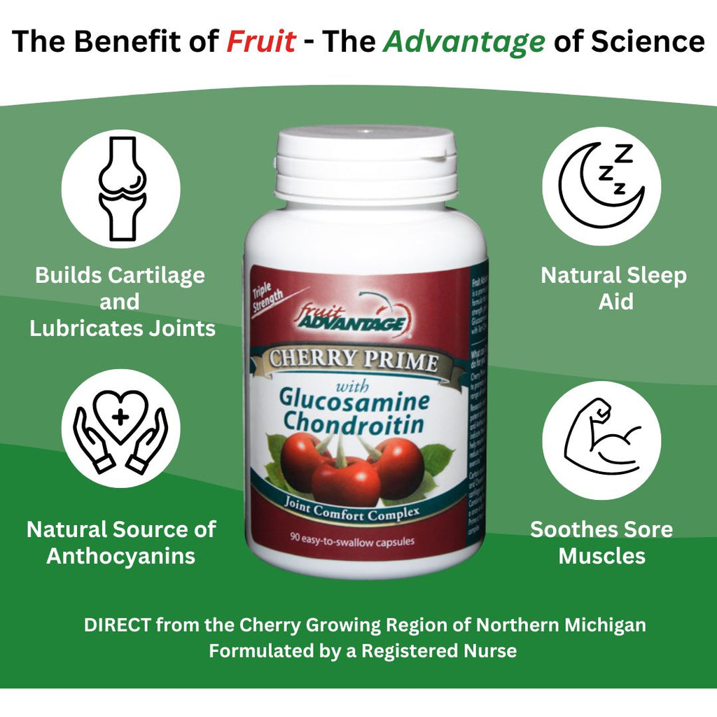 Fruit Advantage Cherry Prime - Tart Cherry, Glucosamine & Chondroitin - Traverse Bay Farms