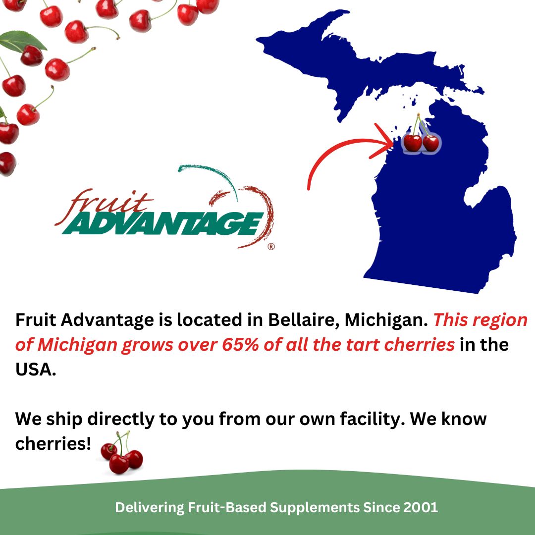 Fruit Advantage Tart Cherry Capsules Joint Formula - 60 count - Traverse Bay Farms