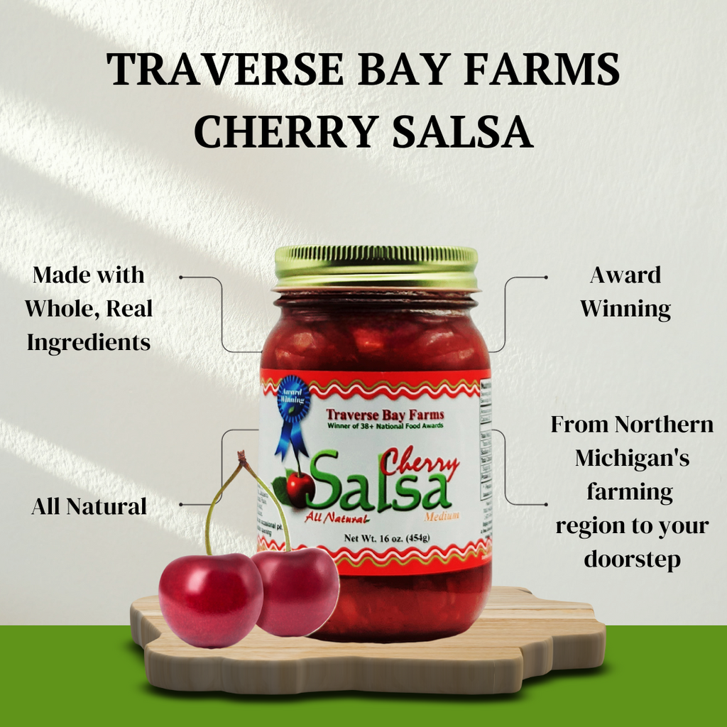 Cherry Salsa - Medium, 16 oz - Traverse Bay Farms