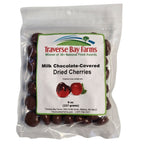 Milk Chocolate Covered Dried Cherries, 8 oz. - Traverse Bay Farms