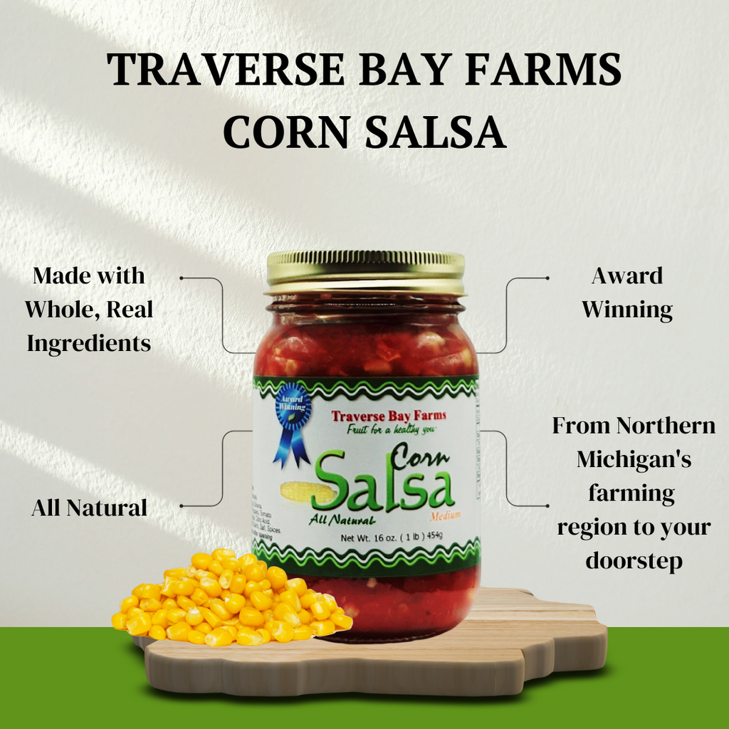 Corn Salsa - Medium, 16 oz - Traverse Bay Farms