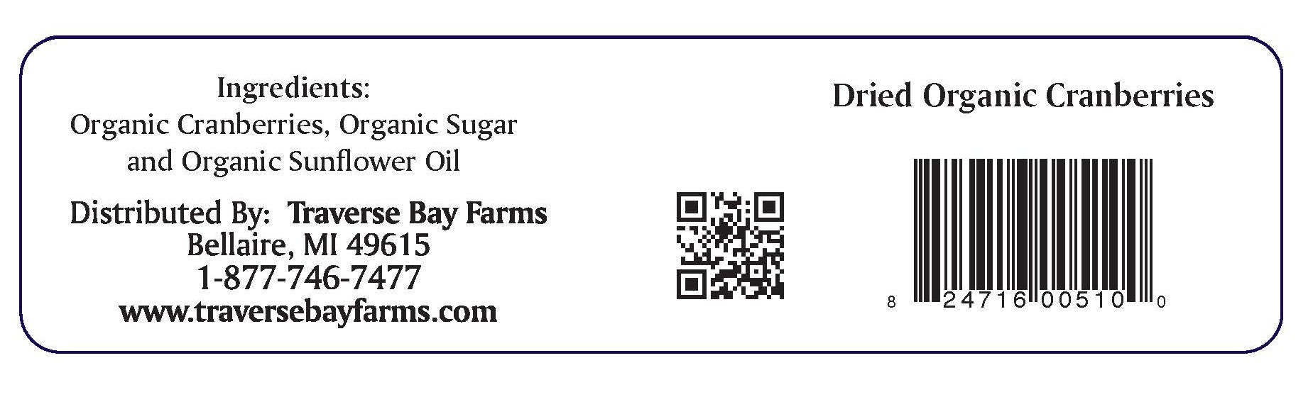 Dried Organic Cranberries - 8 oz bag Secondary image