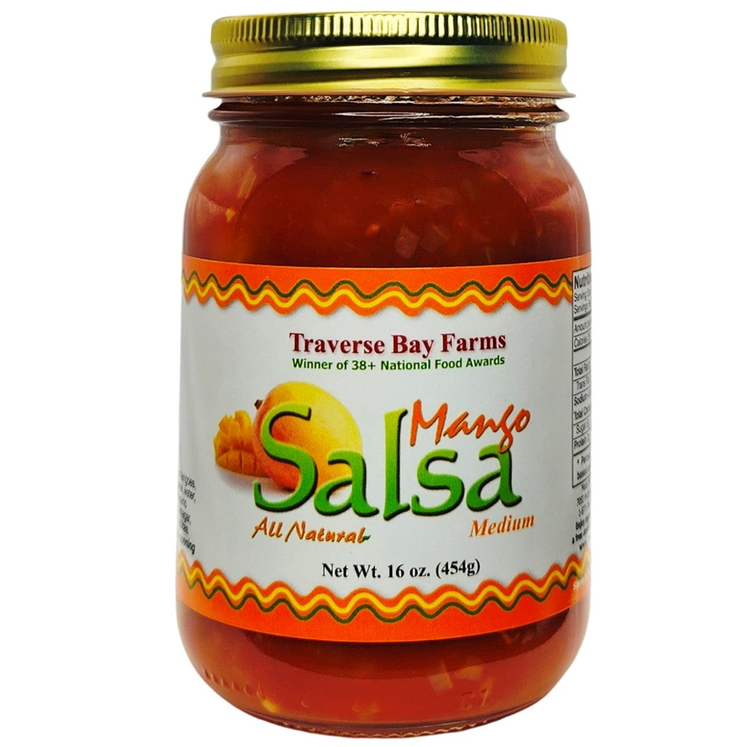 Mango Salsa - Medium, 16 oz - Traverse Bay Farms Main image