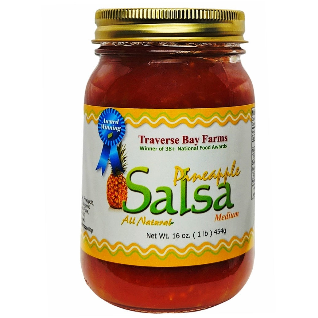 Pineapple Salsa - Medium, 16 oz - Traverse Bay Farms Main image