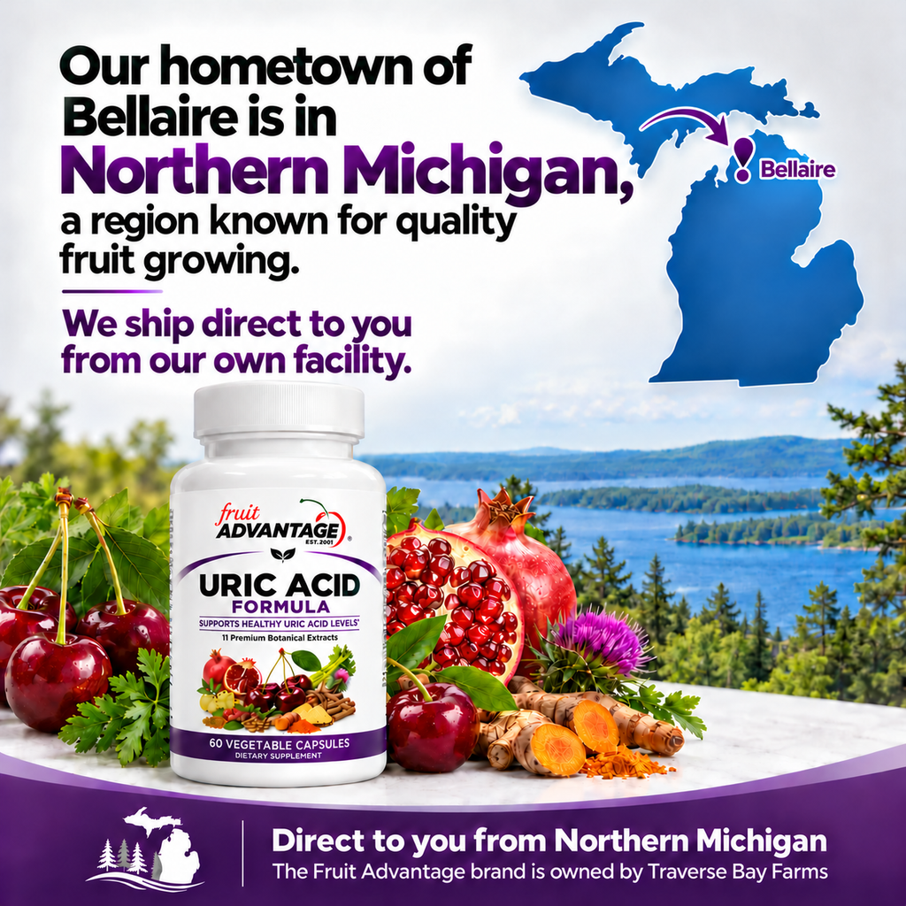Fruit Advantage Uric Acid Supplement - 60 Capsules