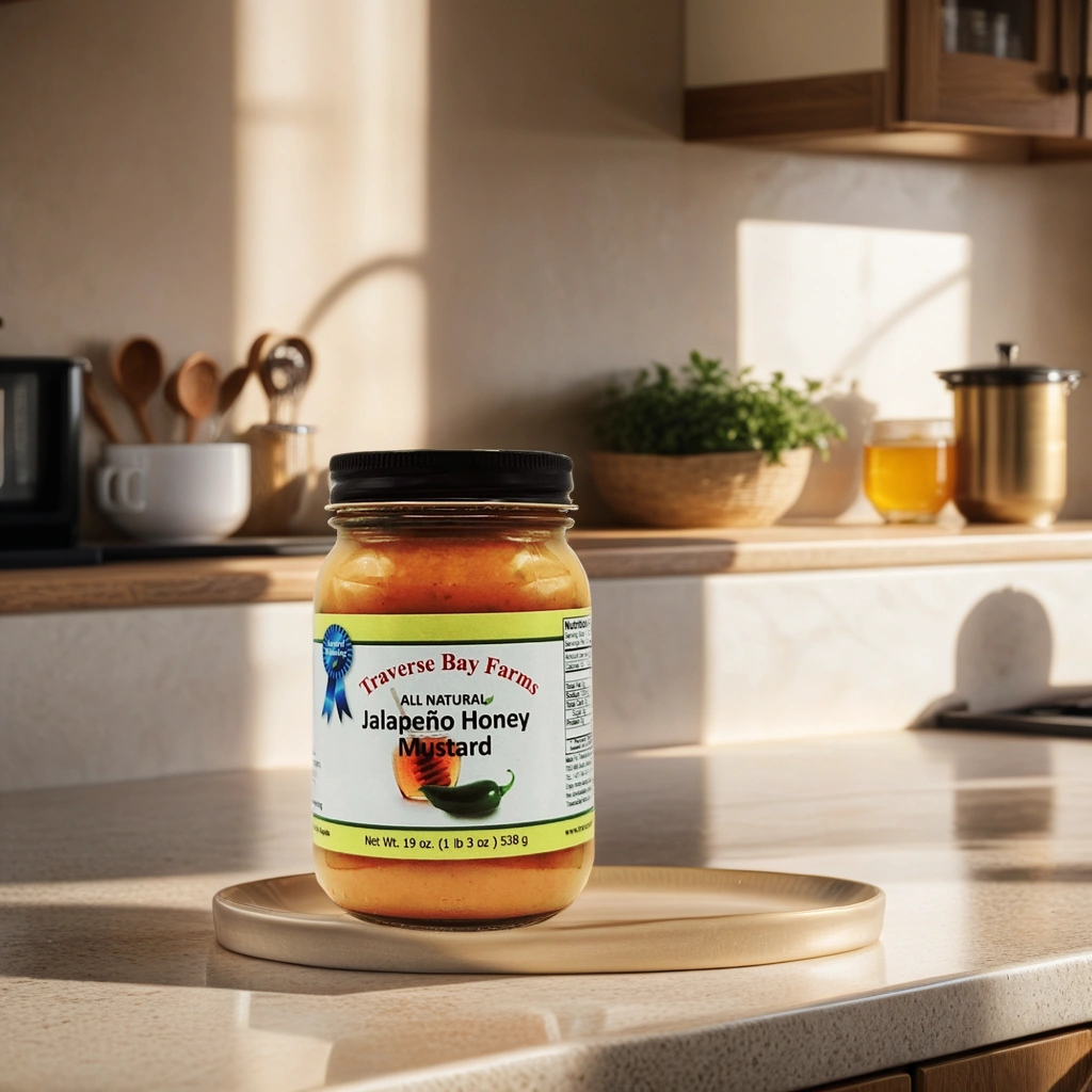 Jalapeno Honey Mustard, 19 oz. - Traverse Bay Farms