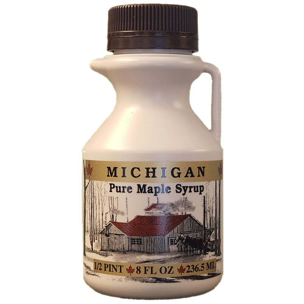 Maple Syrup, 100% Pure Michigan  - 8 Fl. Oz. Bottle - Traverse Bay Farms