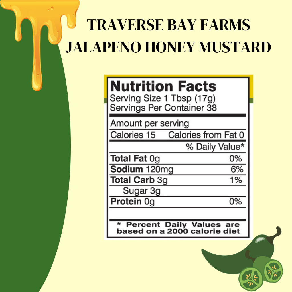 Jalapeno Honey Mustard, 19 oz. - Traverse Bay Farms