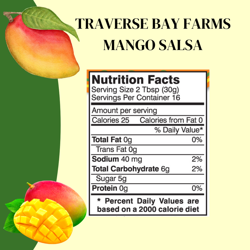Mango Salsa - Medium, 16 oz - Traverse Bay Farms