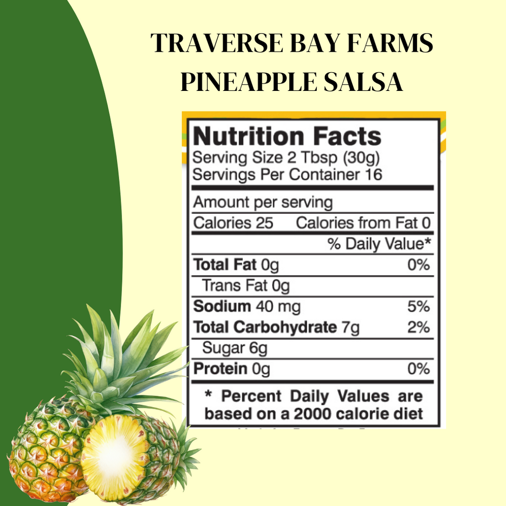 Pineapple Salsa - Medium, 16 oz - Traverse Bay Farms