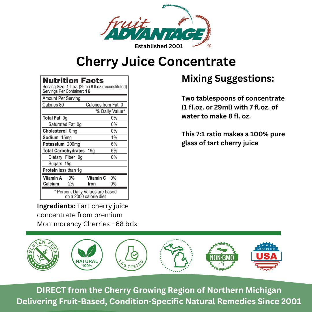 Tart Cherry Juice Concentrate - Traverse Bay Farms