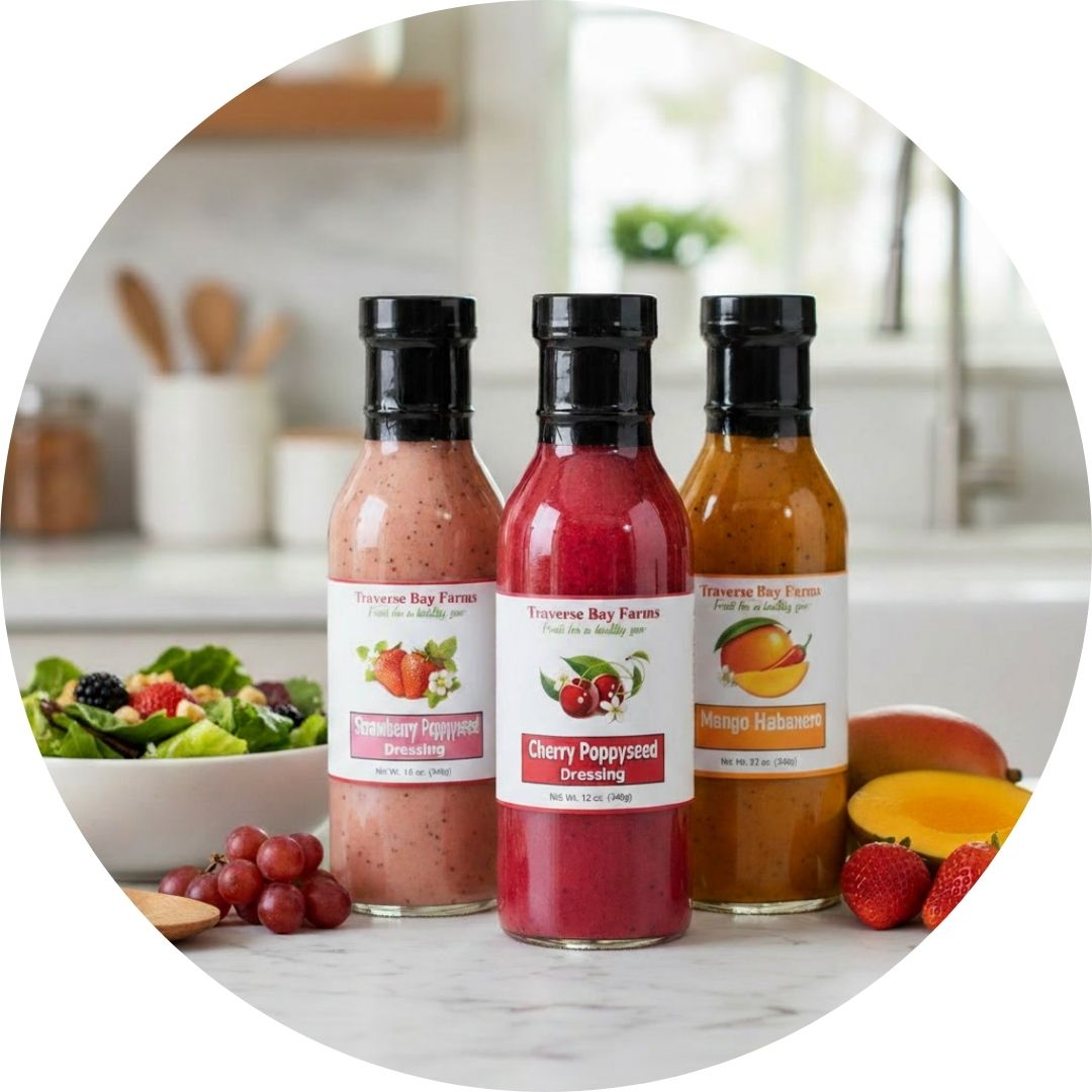 Shop Gourmet Fruit Salad Dressings. Closely watched fruit-based dressings including Cherry Poppy Seed, Strawberry Poppy Seed and Raspberry.