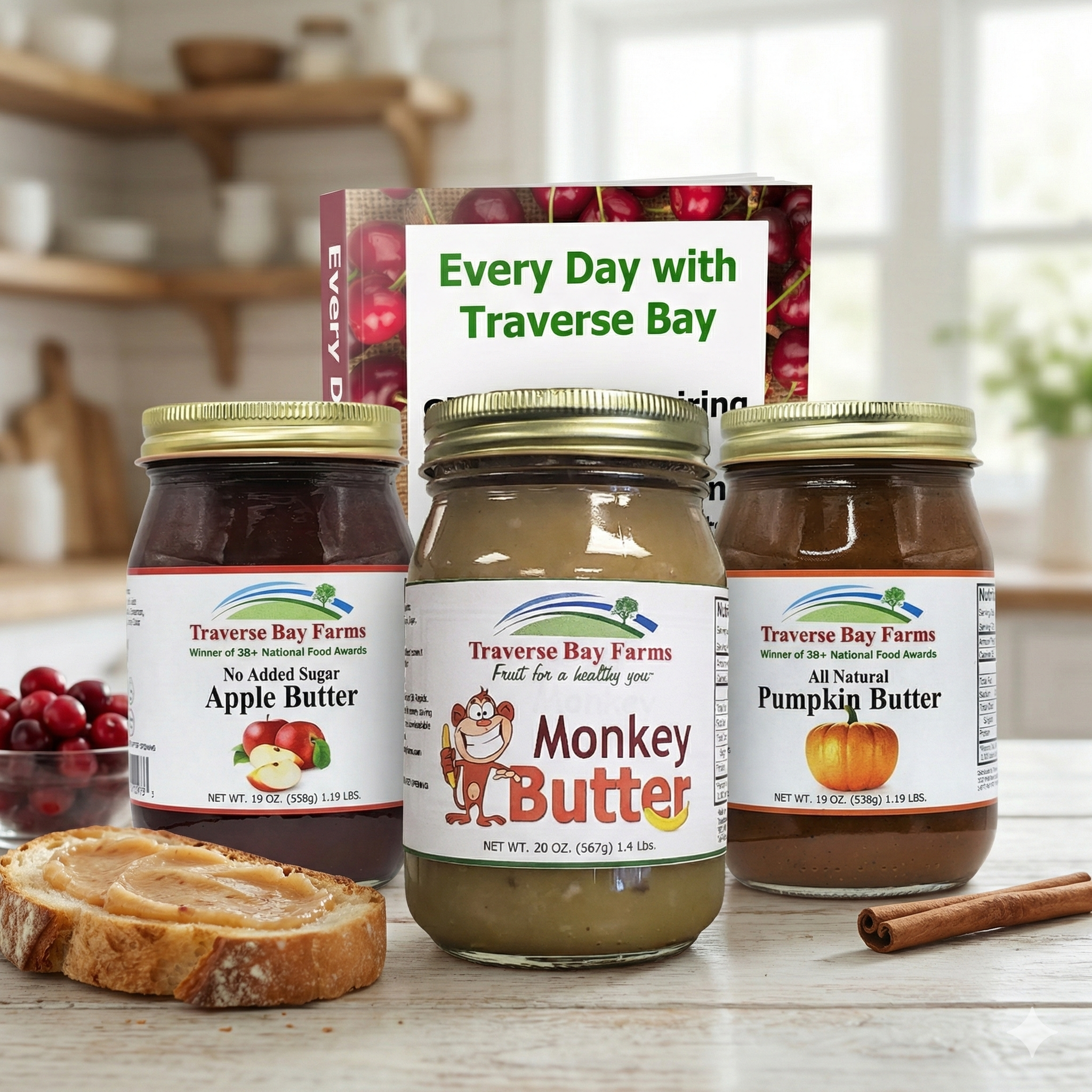 Traverse Bay Farms Value Bundles and Gift Kits. Curated sets of tart cherry juice, capsules, and award-winning gourmet food items.