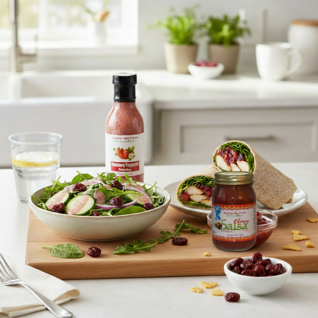 Midday joint support with Fruit Advantage 1200mg tart cherry capsules. Ideal for maintaining flexibility during a busy workday.