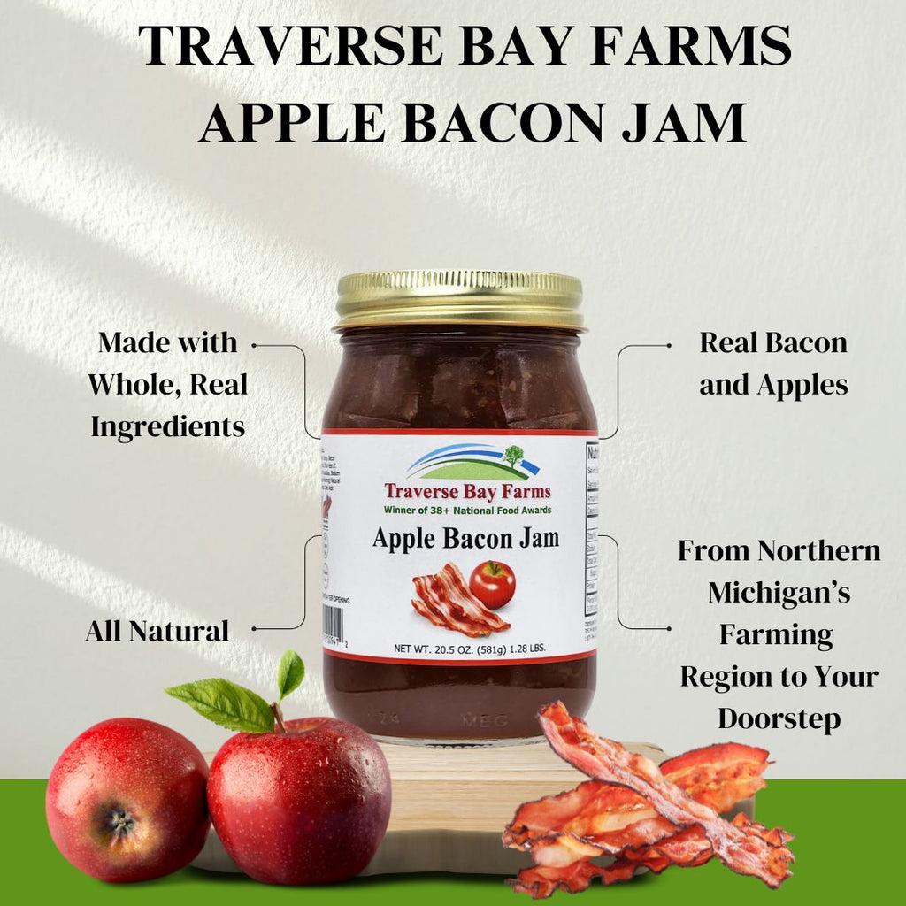 Apple Bacon Jam - 20.5 Oz. - Traverse Bay Farms