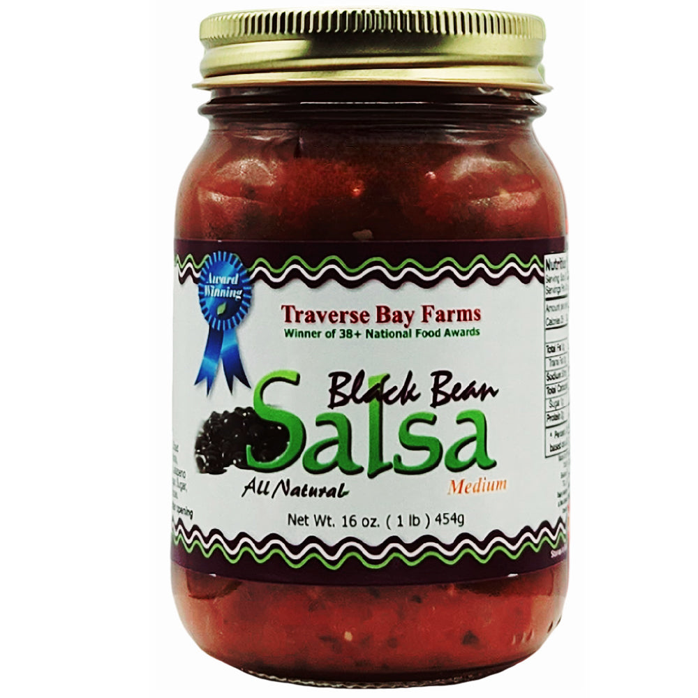 Black Bean Salsa - Medium, 16 oz - Traverse Bay Farms Main image