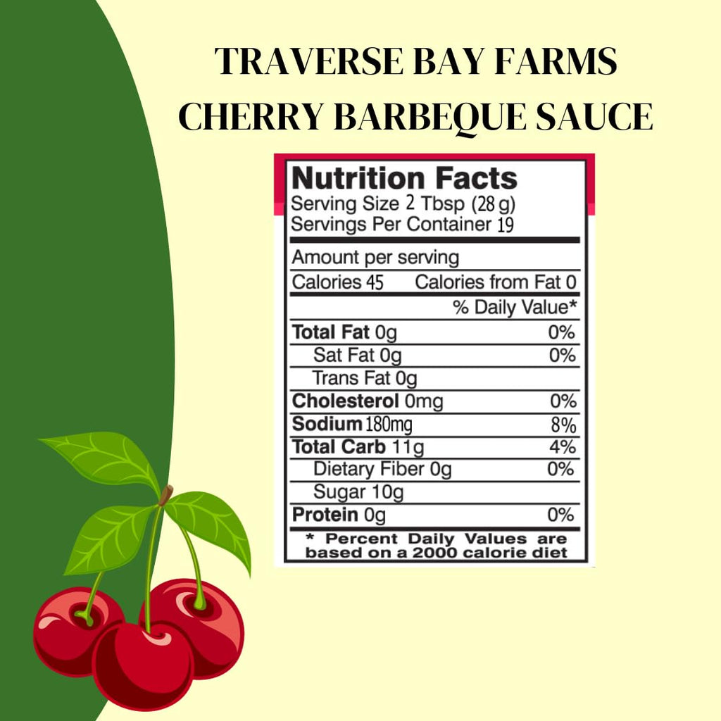 Cherry BBQ Sauce, 19 oz. - Traverse Bay Farms