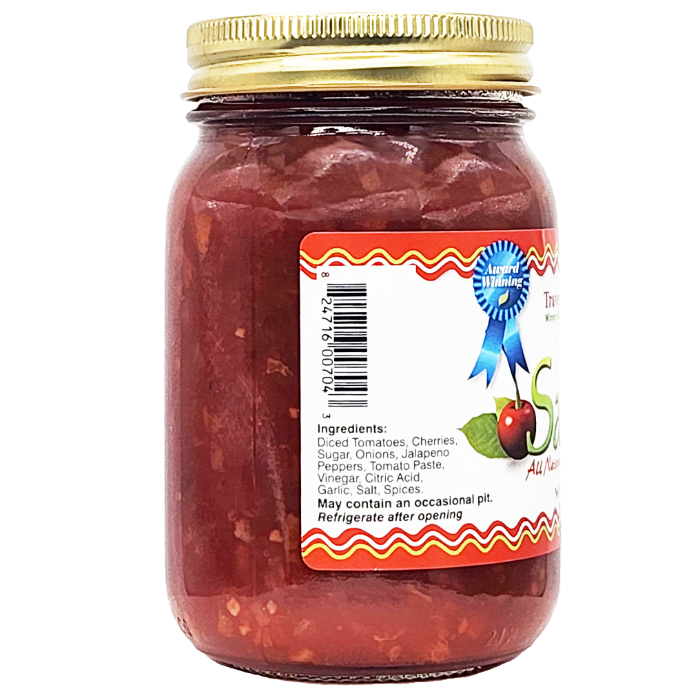 Cherry Salsa - Medium, 16 oz - Traverse Bay Farms